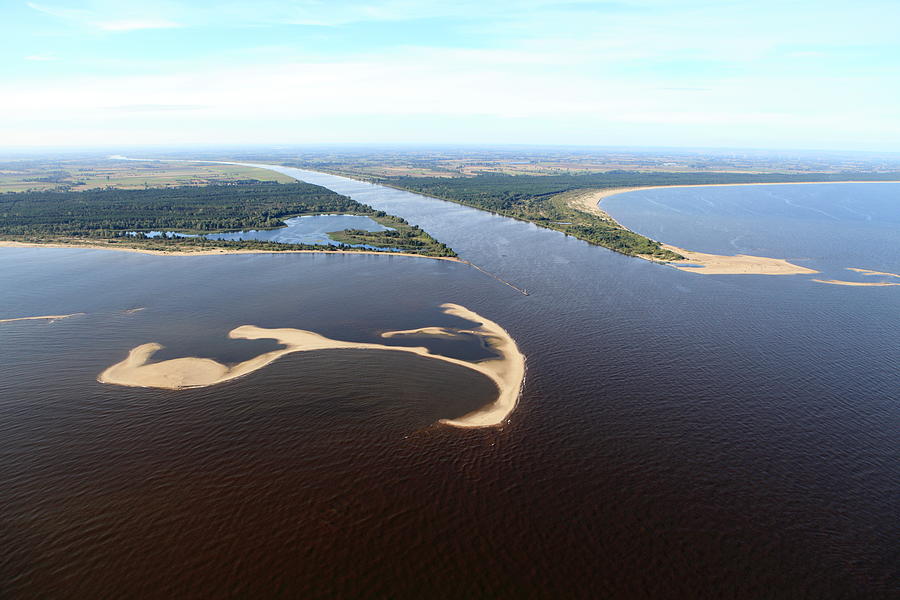 Aerial View Of The Estuary. Vistula Photograph by Dariuszpa