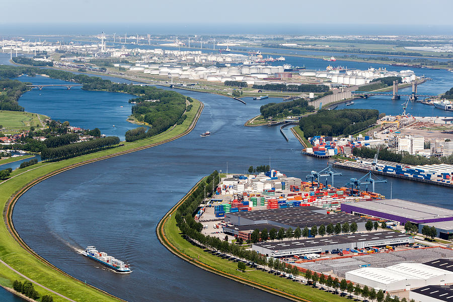 Aerial view of the Europoort Photograph by Opla Aerial view of the Europoort Photograph by Opla