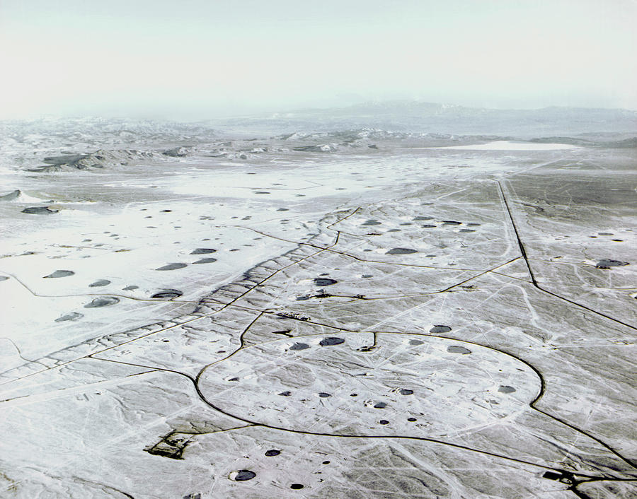 Aerial View Of The Nevada Atomic Bomb Test Site Photograph by Us Department Of Energy/science Photo Library