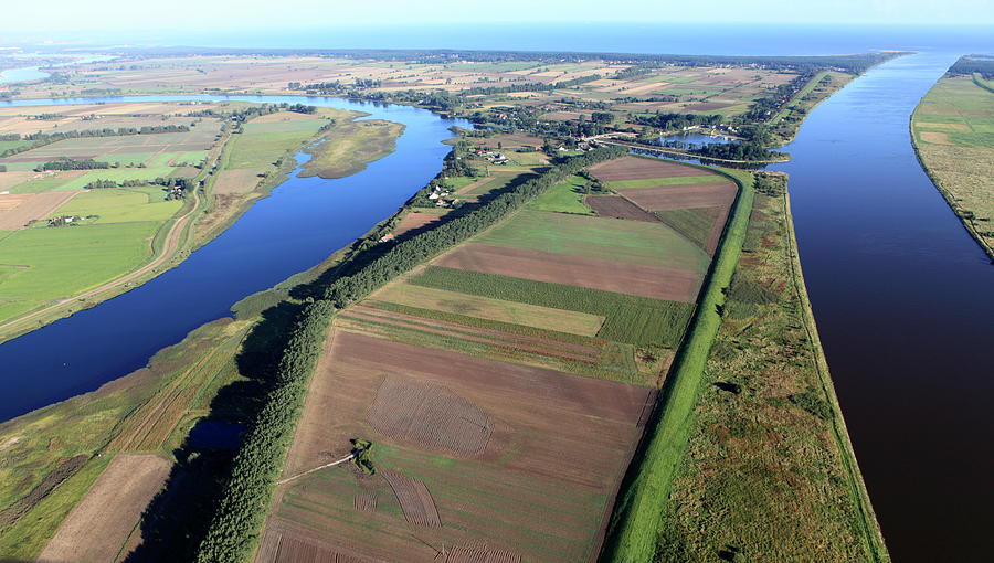 Aerial View Of The Vistula River Photograph by Dariuszpa