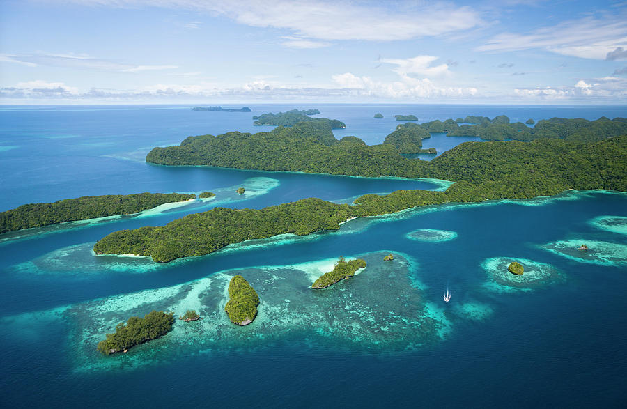 Aerial View Of Tropical Islands Photograph by Reinhard Dirscherl - Fine ...