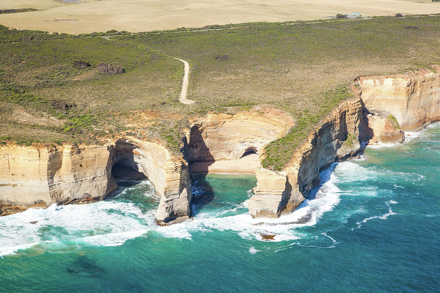 Aerial View Of Twelve Apostles Coast Photograph by Matteo Colombo