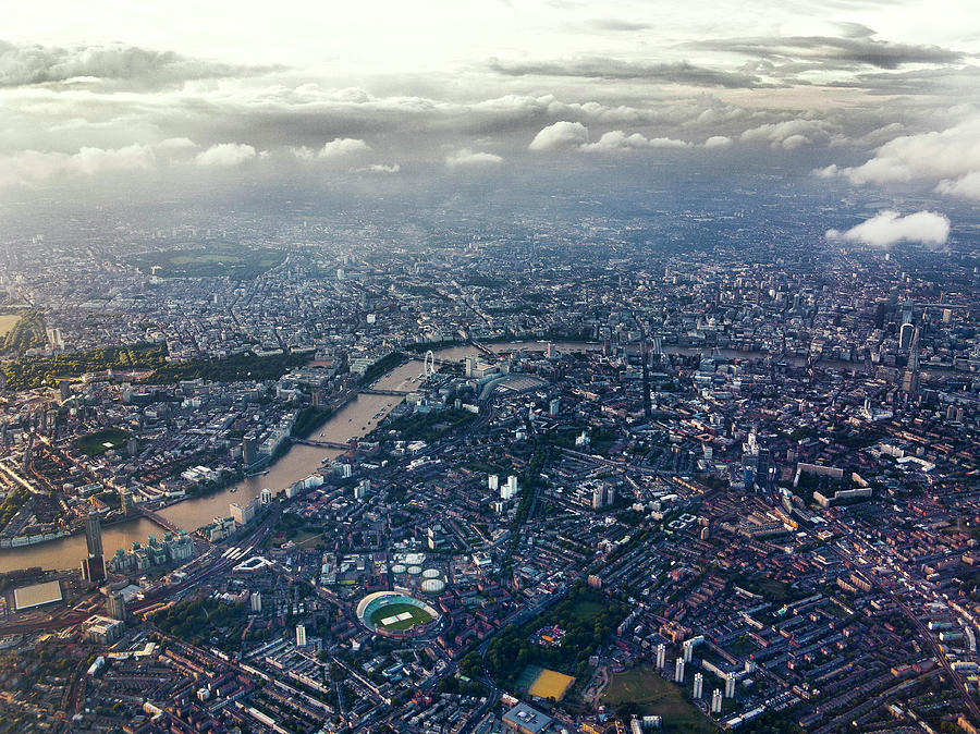 Aerial View Over London, Uk Photograph by Charles Briscoe-knight
