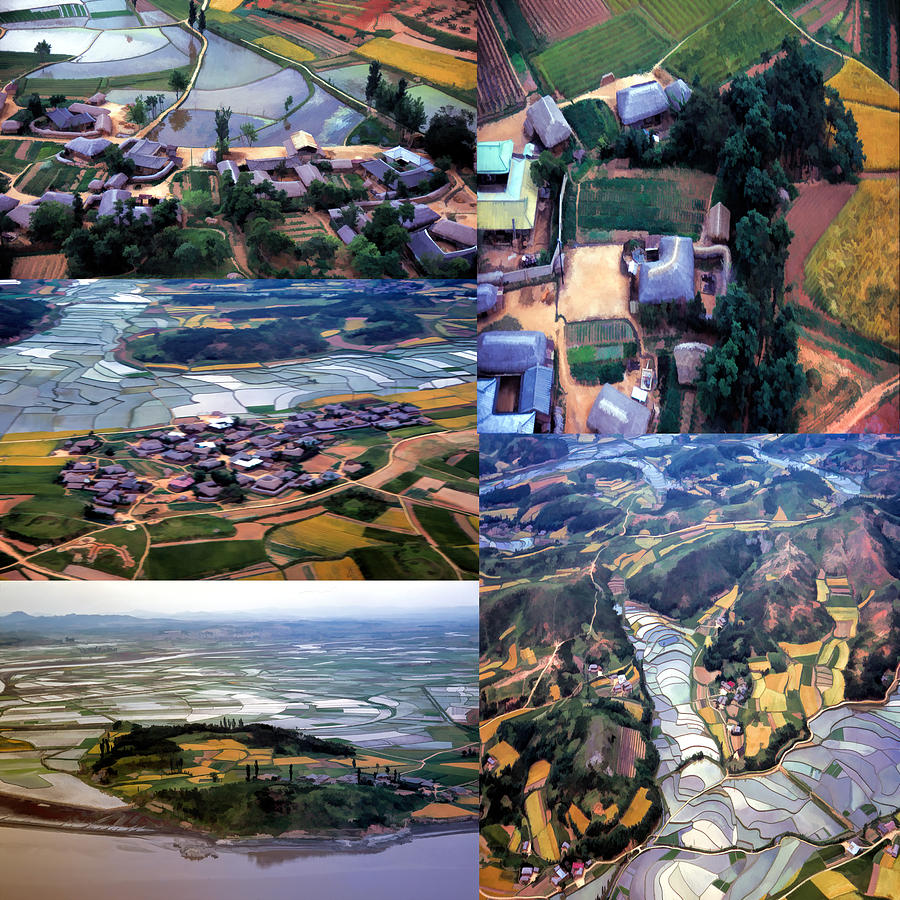 Aerial Views Digital Art by Cathy Anderson