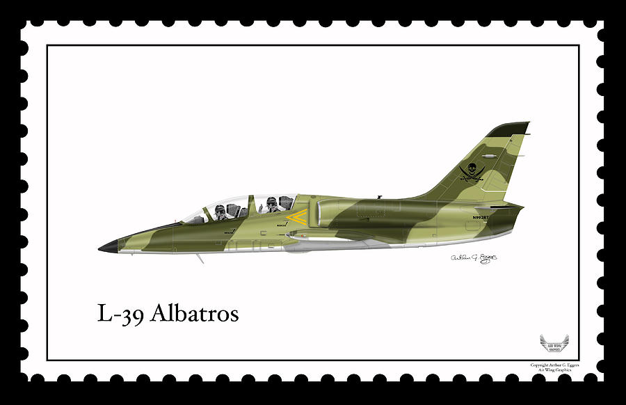 Aero vodochody L-39 Albatros Digital Art by Arthur Eggers