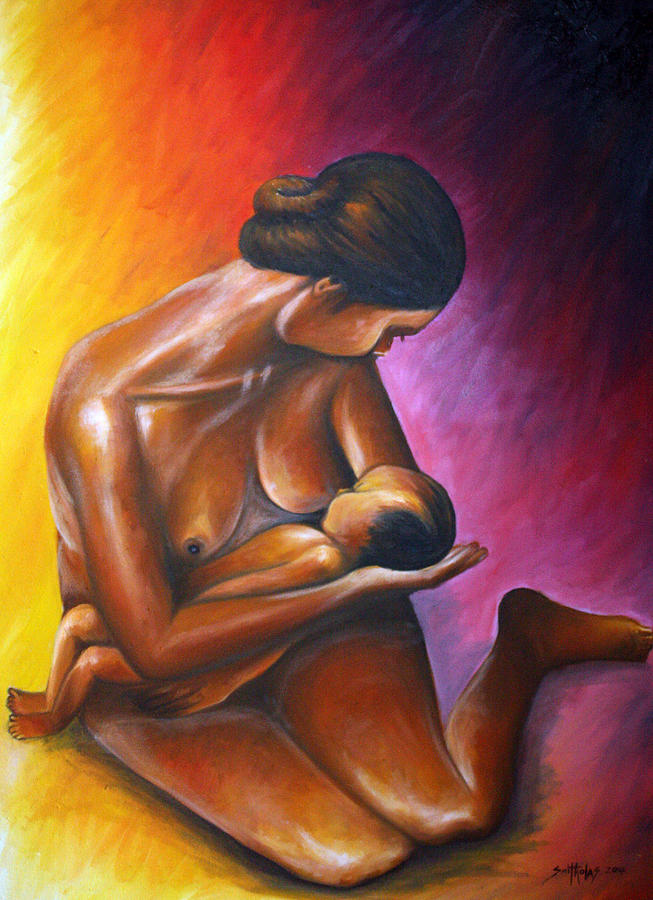 Affection Painting by Olaoluwa Smith