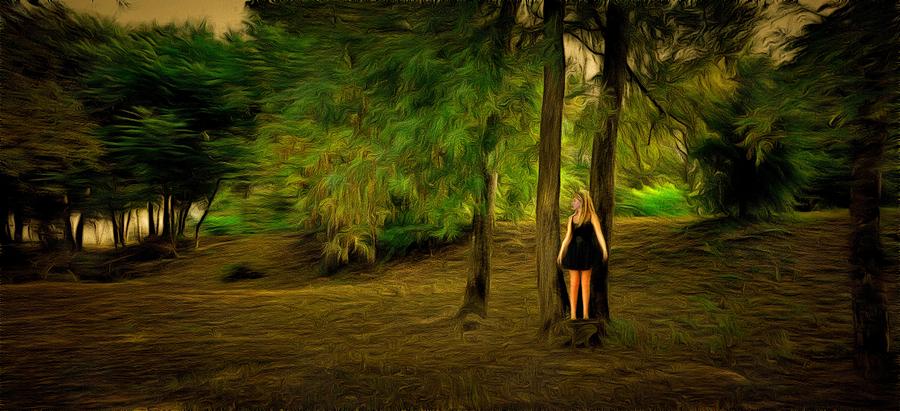 Afraid in the forest Photograph by Mick Flynn