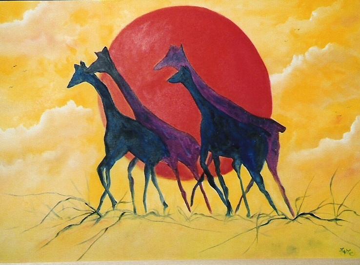 Africa Painting by Frederick Lyle Morris - Disabled Veteran - Fine Art ...