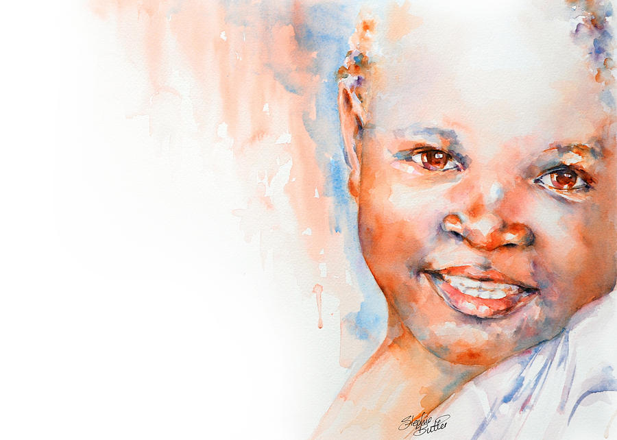 Portrait Painting - Africa in my Soul by Stephie Butler
