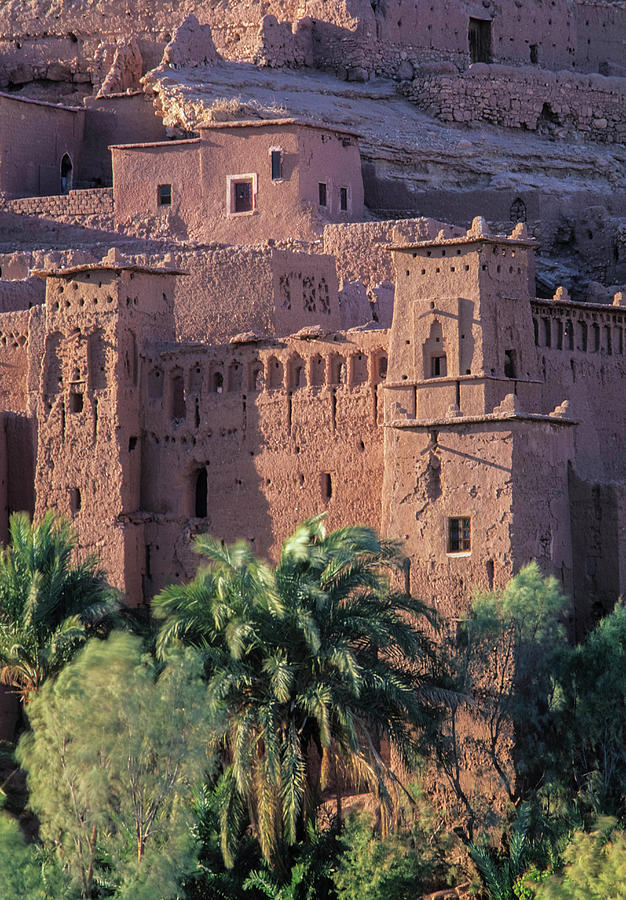 Architecture Photograph - Africa, Morocco, Ait Benhaddouksour by John and Lisa Merrill