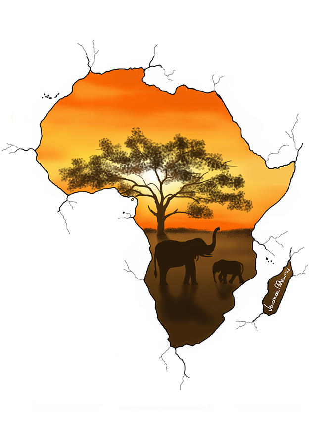 Africa Painting by Veronica Minozzi