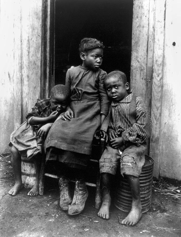 African American Children Photograph by Granger