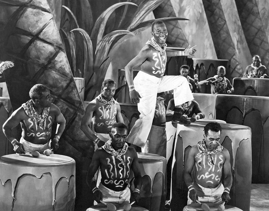 Black And White Photograph - African American Musical Scene by Underwood Archives