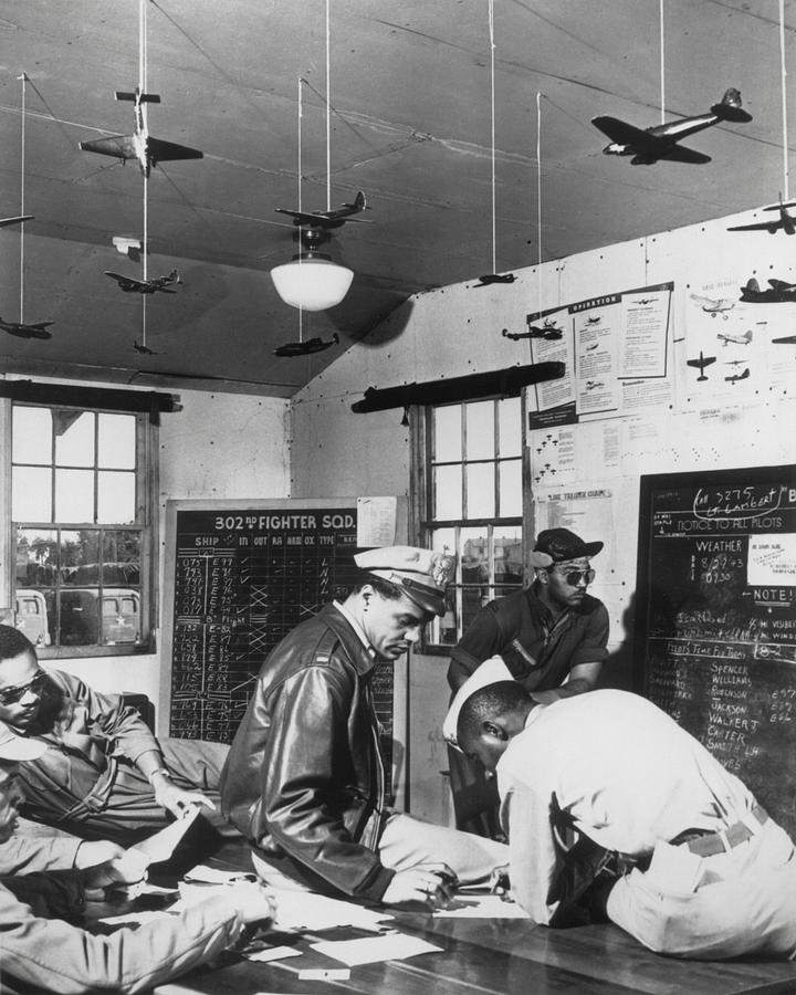 African American Pilots Training Photograph by Everett