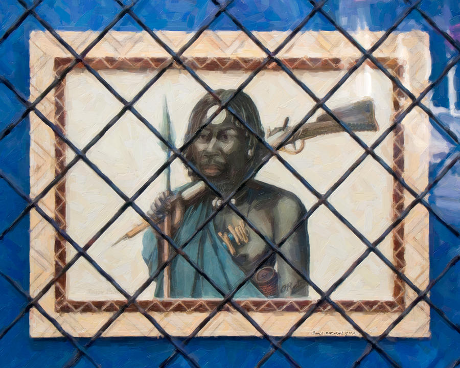 African Art Man in a Paris Window Photograph by Bruce McFarland African Art Man in a Paris Window Photograph by Bruce McFarland