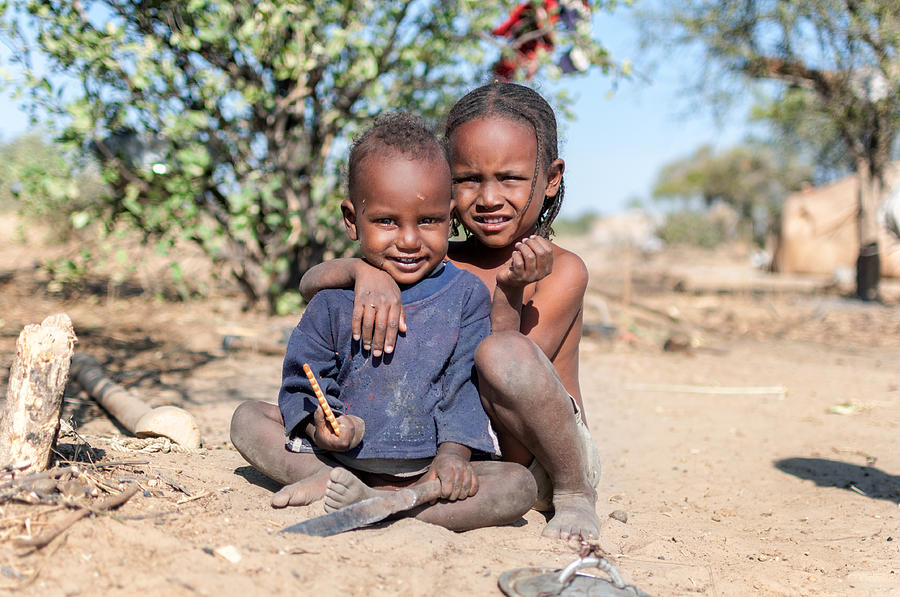 African boy and girl Photograph by Yoh4nn