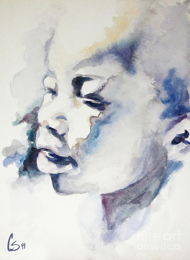 Nature Painting - African Boy by Tamer and Cindy Elsharouni