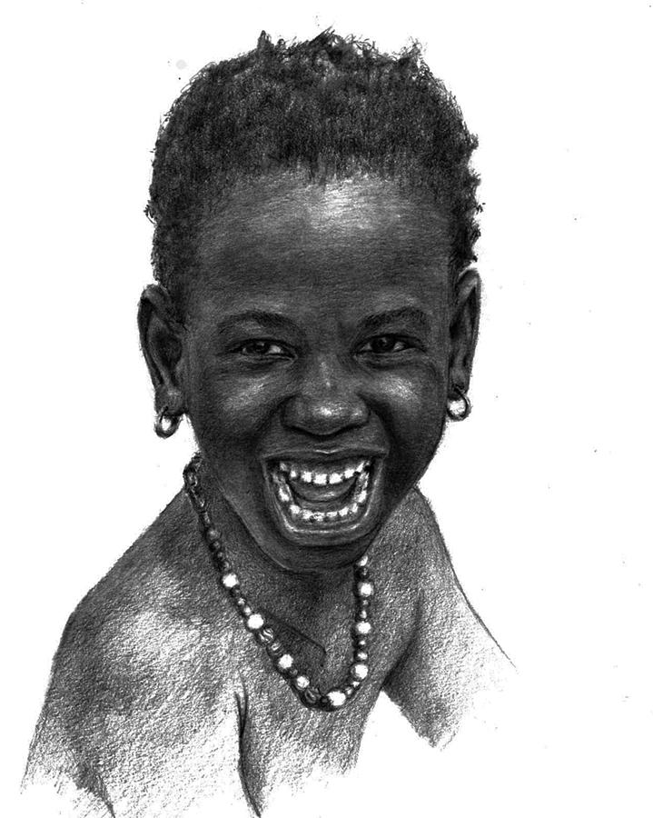 african child stencil