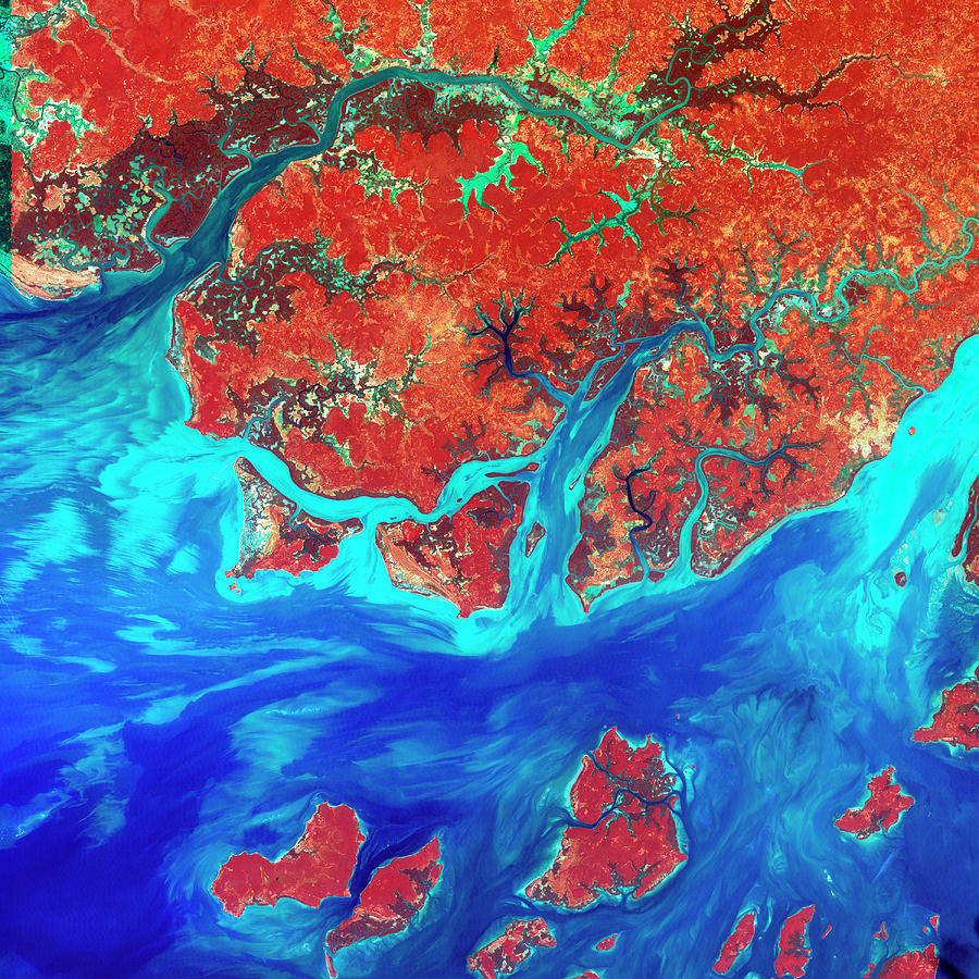 African Coastline Photograph by Nasa/science Photo Library