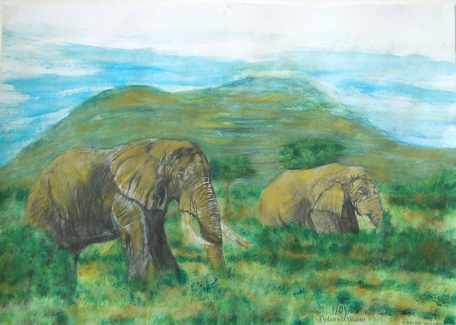 African elephant Painting by Dylan Williams - Fine Art America