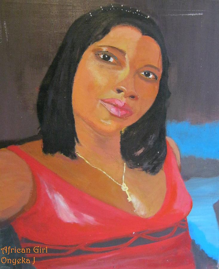 African Girl Painting by John Onyeka | Fine Art America