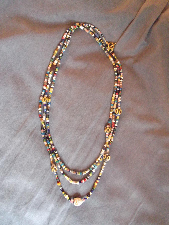 African Indian bead mix necklace Jewelry by Jan Durand - Fine Art America