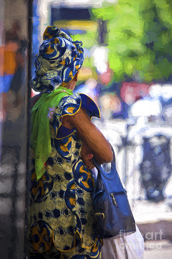 African lady in Montmartre Photograph by Sheila Smart Fine Art Photography