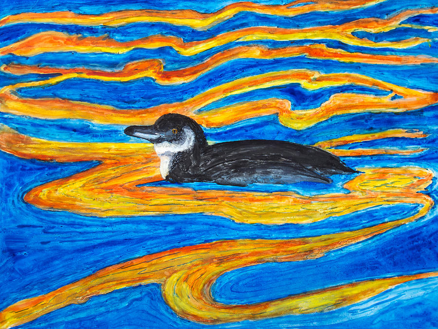 Galapagos Penguin Painting by Patricia Beebe