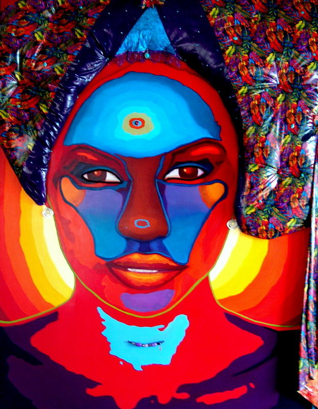 African Queem Painting by MarvL Roussan
