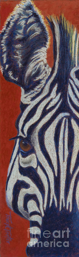 African Stripes Pastel by Tracy L Teeter 