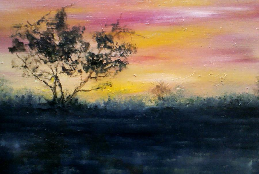 African sunset Painting by Paul Rowe - Fine Art America