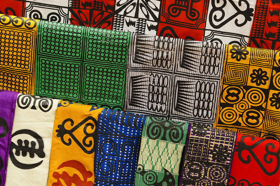 African Textiles Photograph by Michele Burgess
