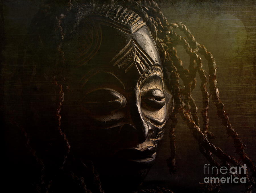 African Tribal Mask Photograph by Dianne Phelps