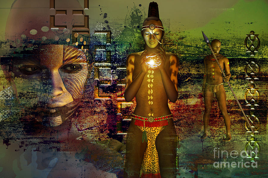 Africana 2 Digital Art by Shadowlea Is