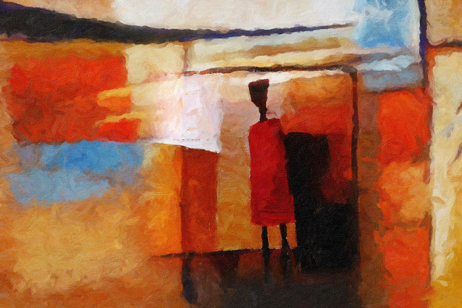 Abstract Painting - Africana by Lutz Baar