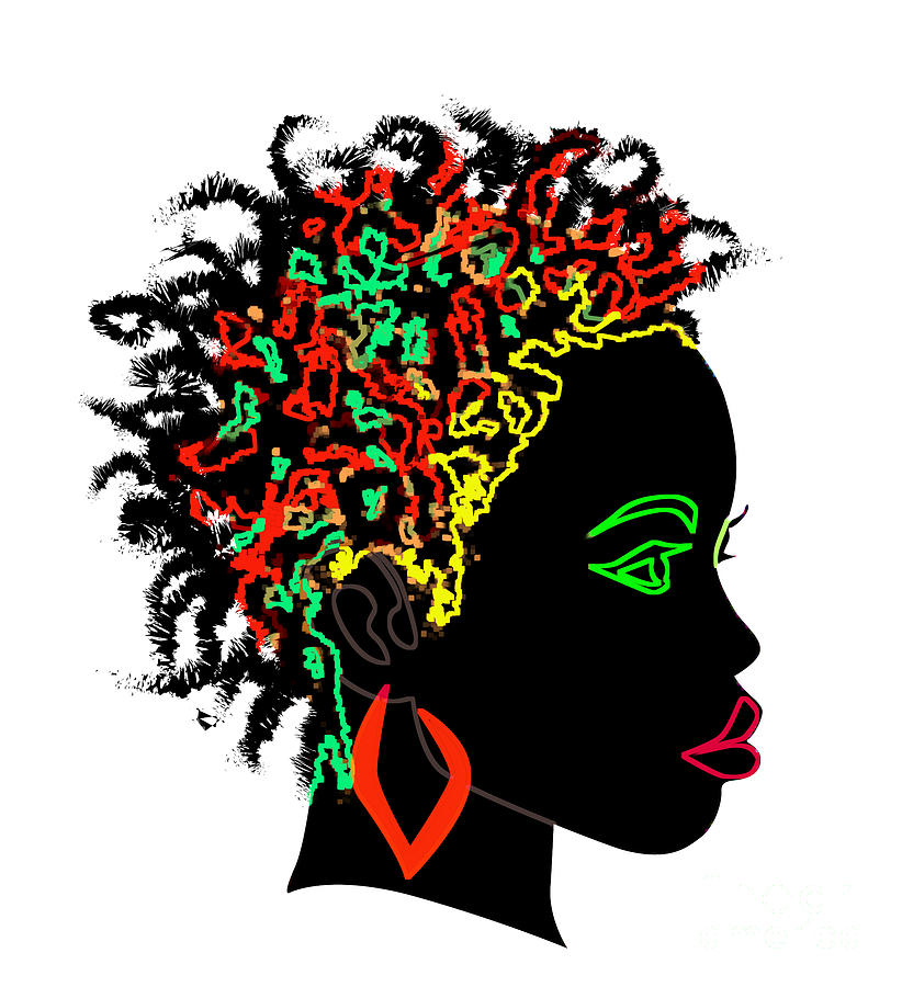 Queen Digital Art - Afrikan Goddess by Respect the Queen