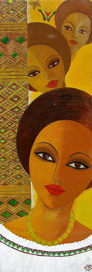 Afro Beauty Painting by Mahlet