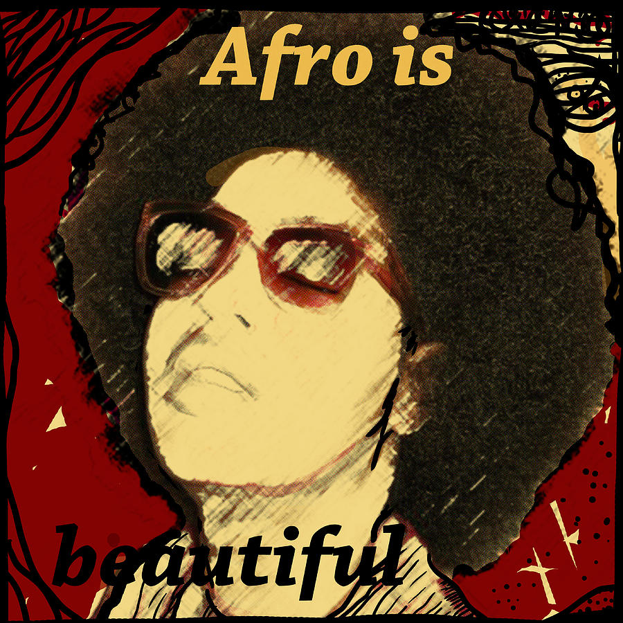 Afro is beautiful Digital Art by Luz Graphic Studio