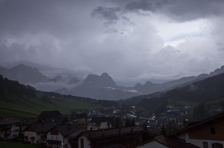 After a rain storm in San Cassiano Photograph by Vance Bell