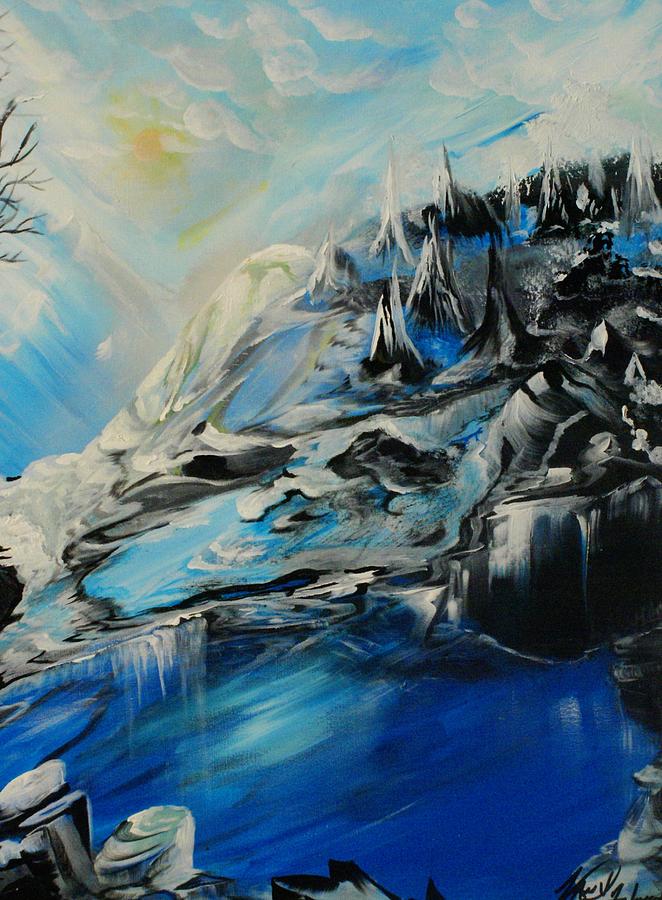 Landscape Painting - After he Avalanche by Vanness Johnson