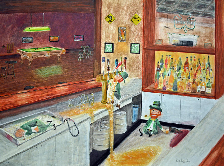 After Hours Party Painting by Ken Figurski