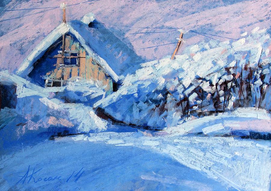 Winter Painting - After snowfall by Alena Kogan