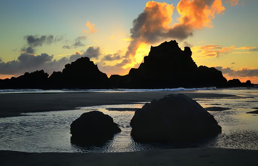After Sunset at Pfeiffer Beach Photograph by Alan Hart