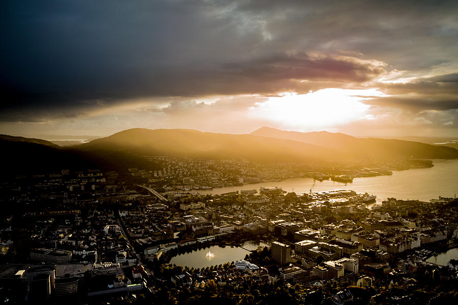 Mountain Photograph - After the Bergen Rain by Hakon Soreide