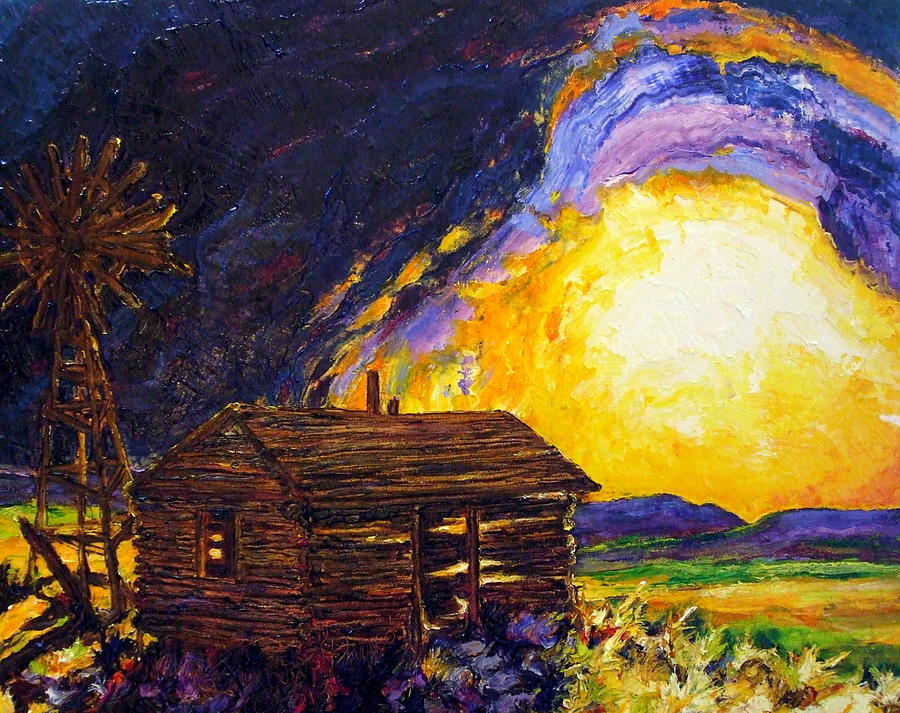 After the Dust Clears Prairie Painting by Paris Wyatt Llanso