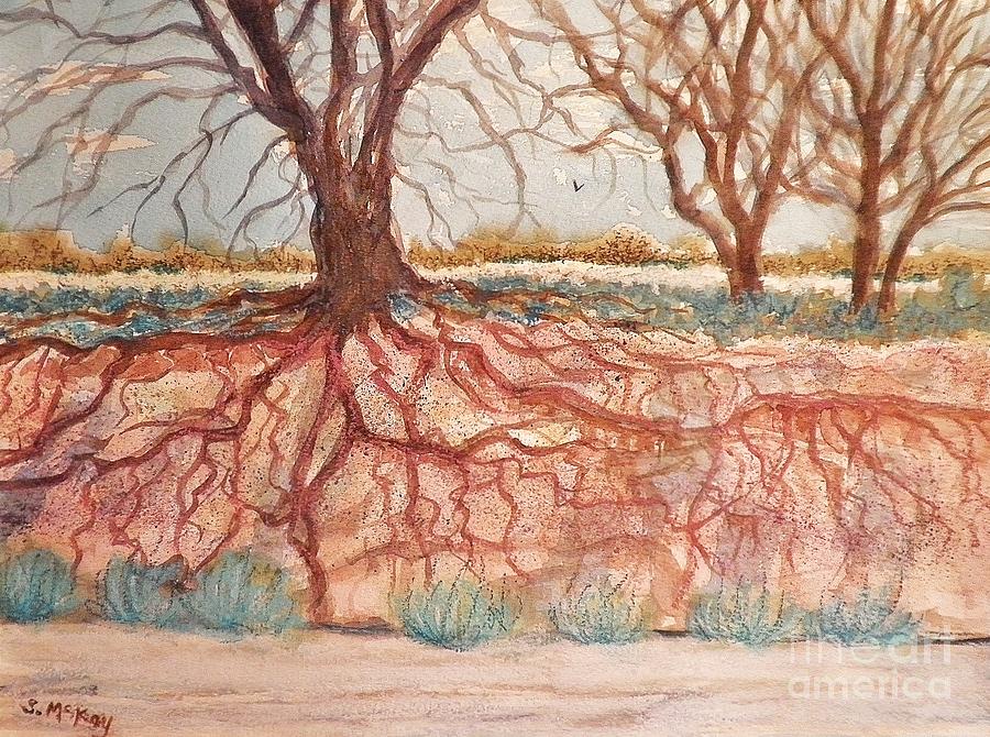 After The Flash Flood Painting by Suzanne McKay