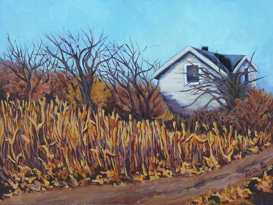 After the Harvest Painting by Gina Grundemann