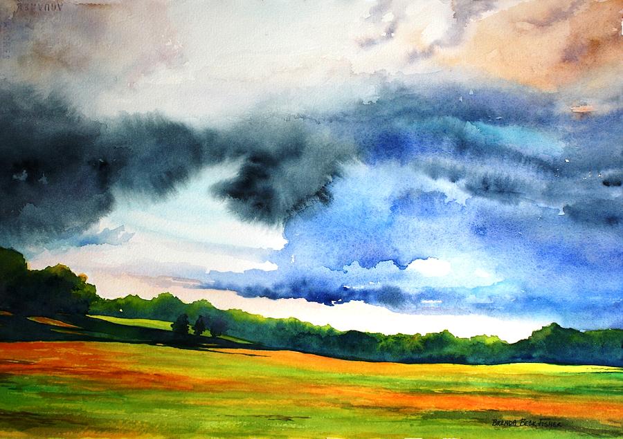 Storm Painting - After the Rain by Brenda Beck Fisher Storm Painting - After the Rain by Brenda Beck Fisher