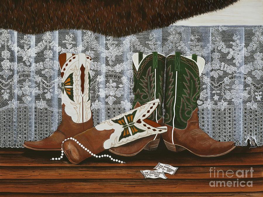 After the Rodeo Dance Painting by Jennifer Lake