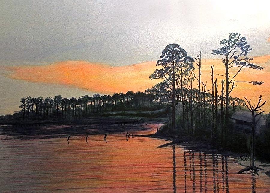 Sunset Painting - After the Storm by Carol Oberg Riley